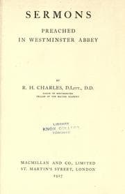 Tapa de Sermons preached in Westminster Abbey