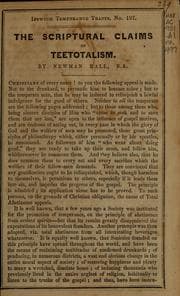 Tapa de The scriptural claims of teetotalism