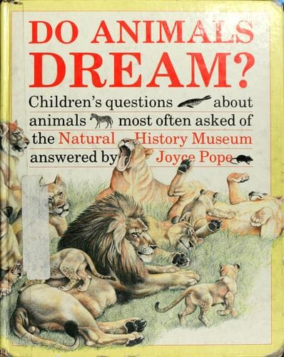 Tapa de Do animals dream?