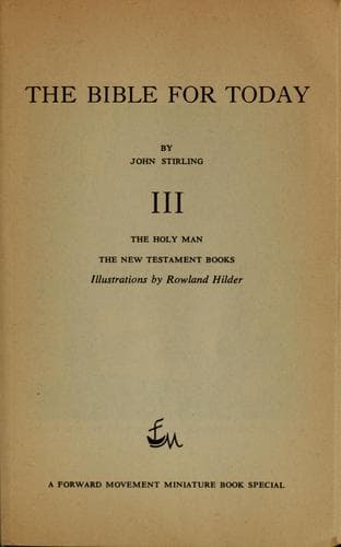 Tapa de The Bible for today
