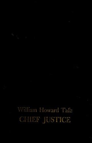Tapa de William Howard Taft, Chief Justice