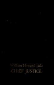 Tapa de William Howard Taft, Chief Justice