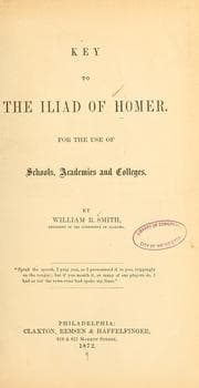Tapa de Key to the Iliad of Homer