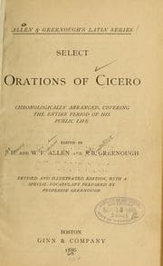 Tapa de Select orations of Cicero...