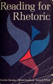 Tapa de Reading for rhetoric
