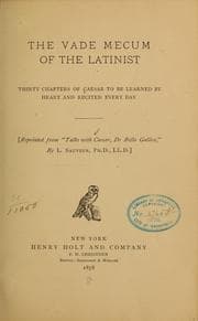 Tapa de The vade mecum of the Latinist