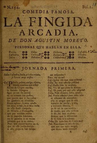 Tapa de La fingida Arcadia