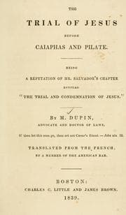 Tapa de The trial of Jesus before Caiaphas and Pilate