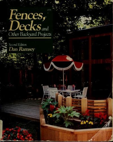 Tapa de Fences, decks, and other backyard projects
