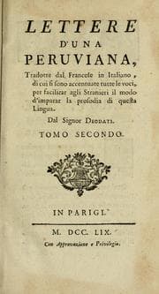 Tapa de Lettres d'une peruvienne