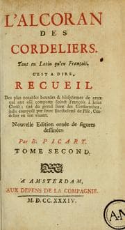 Tapa de L'Alcoran des cordeliers, tant en latin qu'en françois