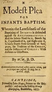 Tapa de A modest plea for infant's baptism ...
