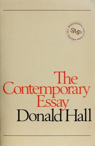 Tapa de The Contemporary essay