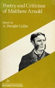 Tapa de Poetry and criticism of Matthew Arnold
