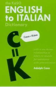 Tapa de The KàSO English to Italian dictionary