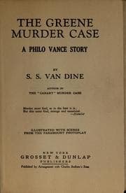 Tapa de The Greene Murder Case