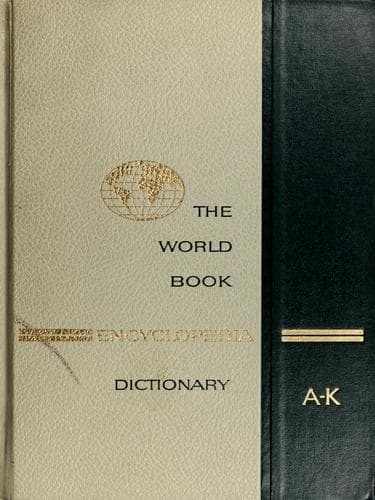 Tapa de The World book encyclopedia dictionary