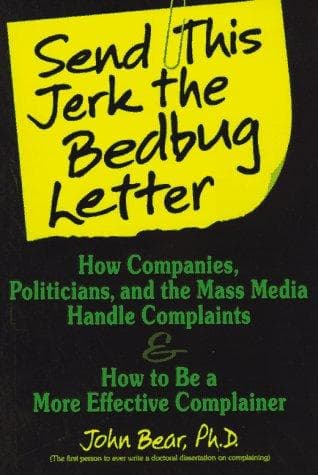 Tapa de Send this jerk the bedbug letter