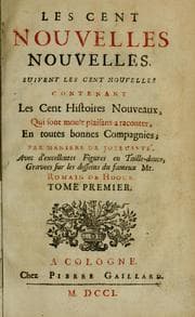 Tapa de Les cent nouvelles nouvelles