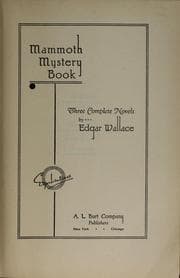 Tapa de Mammoth mystery book