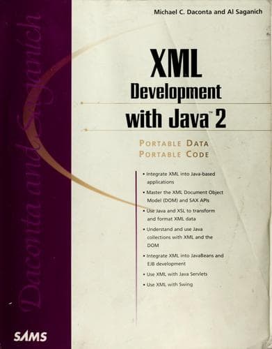 Tapa de XML development with Java 2