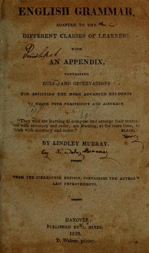Tapa de English grammar