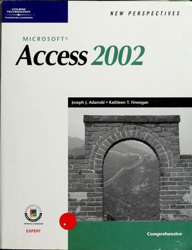 Tapa de New perspectives on Microsoft Access 2002
