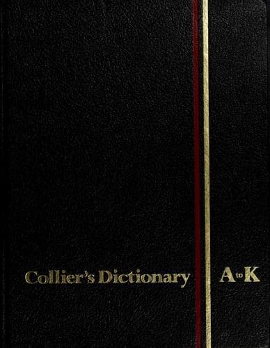 Tapa de Collier's dictionary