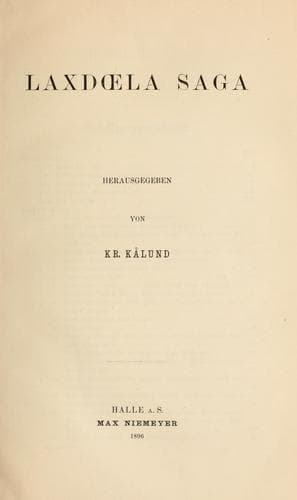 Tapa de Laxdoela saga