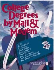 Tapa de College degrees by mail & modem