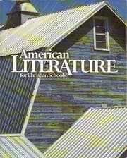Tapa de American literature for Christian schools
