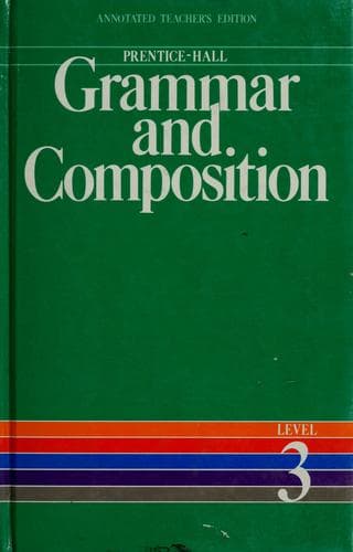 Tapa de Prentice-Hall grammar and composition