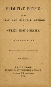 Tapa de Primitive physic, or, an easy and natural method of curing most diseases