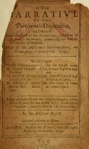 Tapa de A true narrative of the Portsmouth-disputation