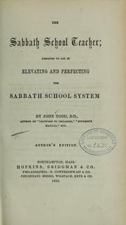 Tapa de The Sabbath school teacher