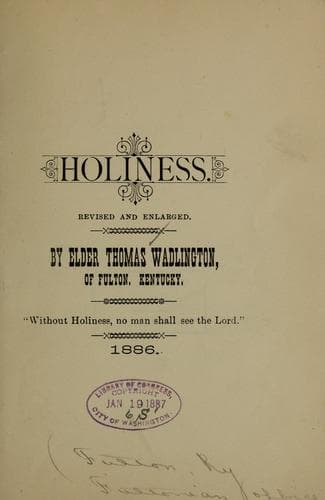 Tapa de Holiness