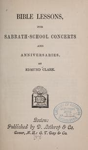 Tapa de Bible lessons for sabbath-school concerts...
