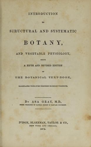 Tapa de Introduction to structural and systematic botany and vegetable physiology
