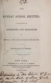 Tapa de The Sunday school reciter