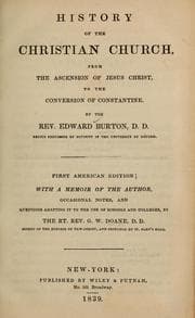 Tapa de History of the Christian church...