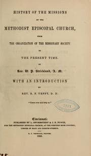 Tapa de History of the missions of the Methodist Episcopal Church ...