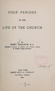 Tapa de Four periods in the life of the church