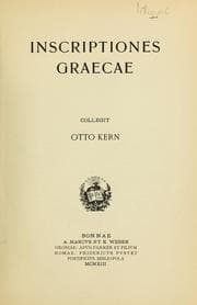 Tapa de Inscriptiones graecae