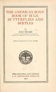 Tapa de The American boys' book of bugs, butterflies and beetles