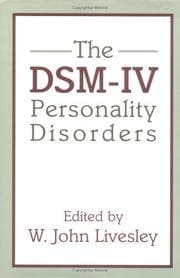 Tapa de The DSM-IV personality disorders