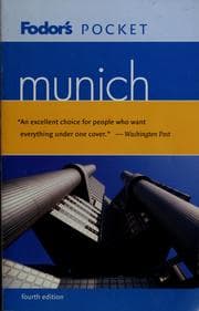 Tapa de Fodor's pocket Munich