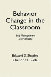 Tapa de Behavior change in the classroom
