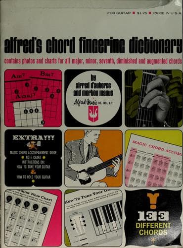 Tapa de Alfred's chord fingering dictionary