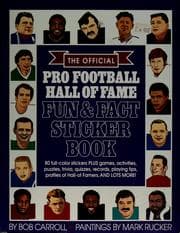 Tapa de The official Pro Football Hall of Fame fun & fact sticker book