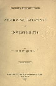 Tapa de American railways as investments